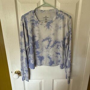 EUC Re-Essentials Cloud Tie Dye Long Sleeve Running Boxy Top